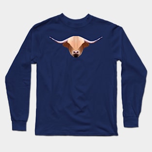 Geometrical Highland Cow Long Sleeve T-Shirt